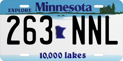 MN license plate 263NNL