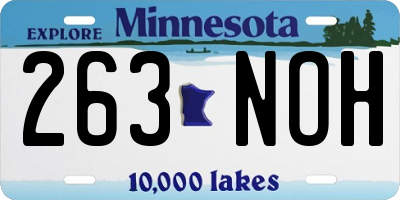 MN license plate 263NOH