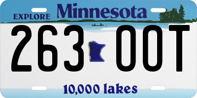 MN license plate 263OOT