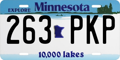 MN license plate 263PKP