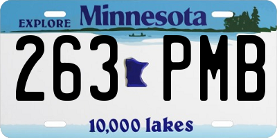 MN license plate 263PMB