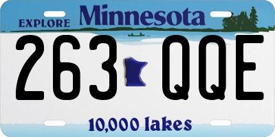 MN license plate 263QQE