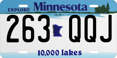 MN license plate 263QQJ