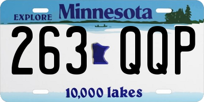 MN license plate 263QQP