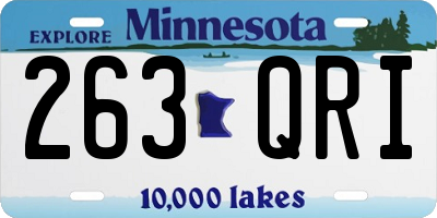 MN license plate 263QRI