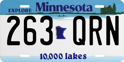 MN license plate 263QRN