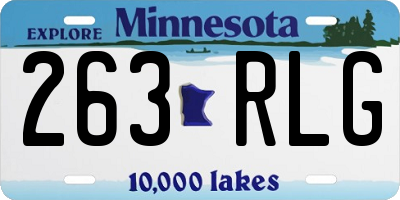 MN license plate 263RLG