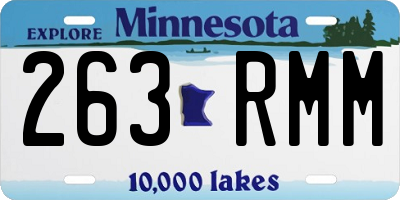 MN license plate 263RMM