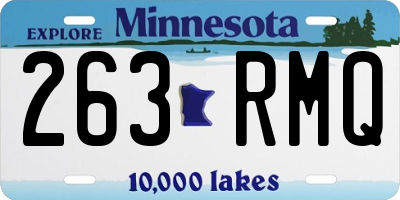 MN license plate 263RMQ