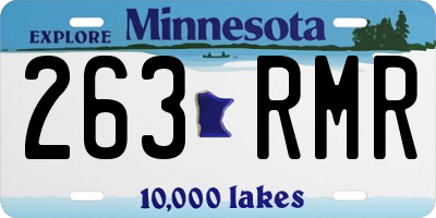 MN license plate 263RMR