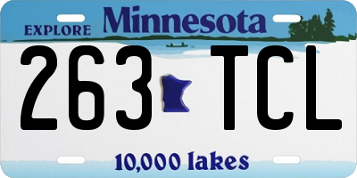 MN license plate 263TCL