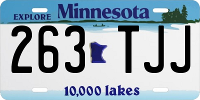 MN license plate 263TJJ