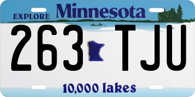 MN license plate 263TJU