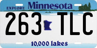MN license plate 263TLC