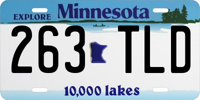 MN license plate 263TLD
