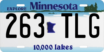 MN license plate 263TLG