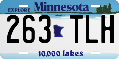 MN license plate 263TLH