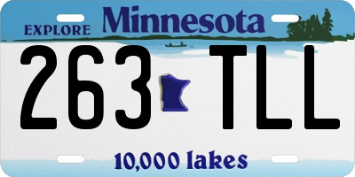 MN license plate 263TLL