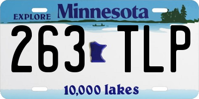 MN license plate 263TLP