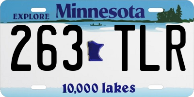 MN license plate 263TLR