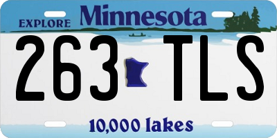 MN license plate 263TLS