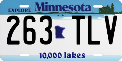 MN license plate 263TLV