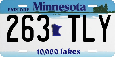 MN license plate 263TLY