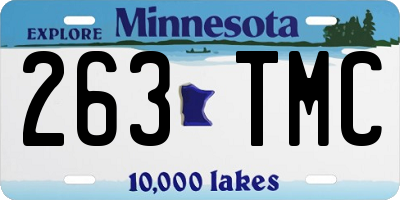 MN license plate 263TMC