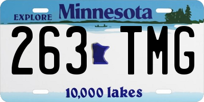 MN license plate 263TMG