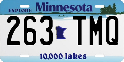 MN license plate 263TMQ