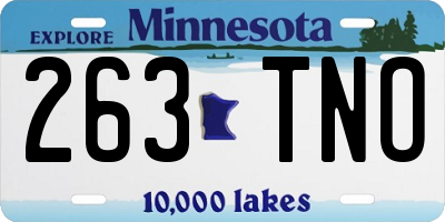 MN license plate 263TNO