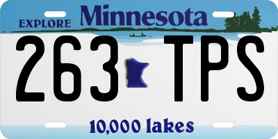 MN license plate 263TPS