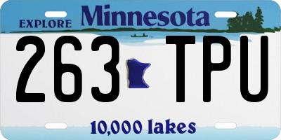 MN license plate 263TPU