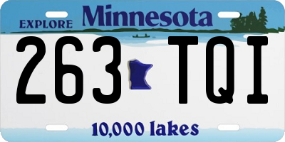 MN license plate 263TQI