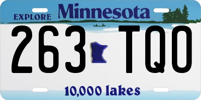 MN license plate 263TQO