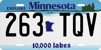 MN license plate 263TQV
