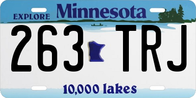 MN license plate 263TRJ