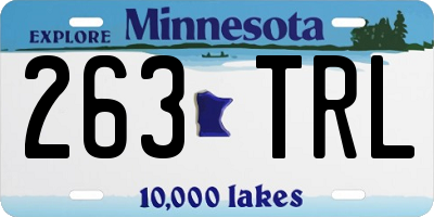 MN license plate 263TRL