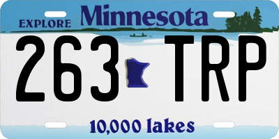 MN license plate 263TRP