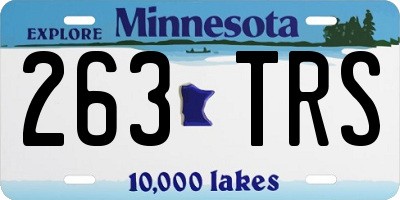 MN license plate 263TRS