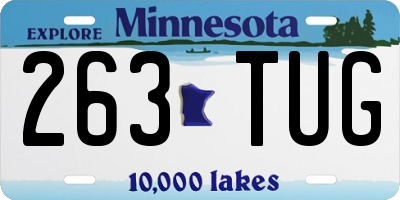 MN license plate 263TUG