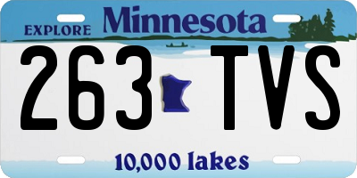 MN license plate 263TVS