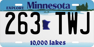 MN license plate 263TWJ