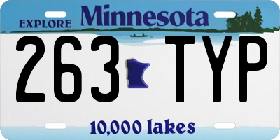 MN license plate 263TYP