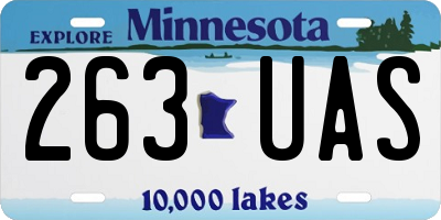 MN license plate 263UAS