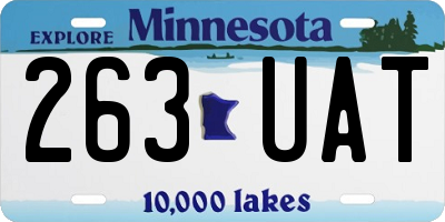 MN license plate 263UAT