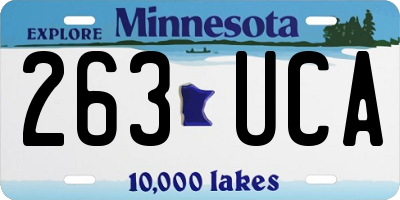 MN license plate 263UCA