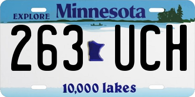 MN license plate 263UCH