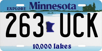 MN license plate 263UCK