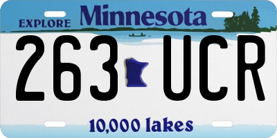 MN license plate 263UCR